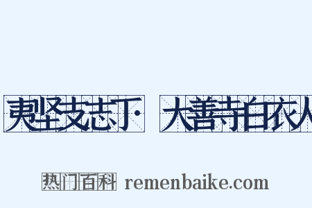 夷坚支志丁·大善寺白衣人是什么意思的图片